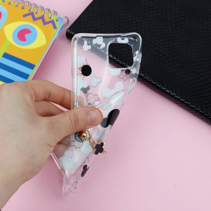 قاب شفاف آویزدار طرح برند Samsung A22 4G