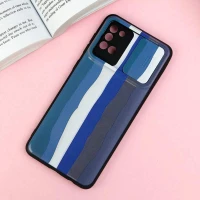 قاب طرحدار محافظ لنز دار کشویی Blue سامسونگ A31