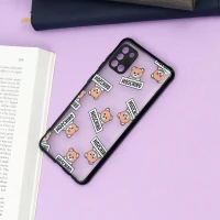 قاب PC مات محافظ لنز دار طرح خرسی سامسونگ A31
