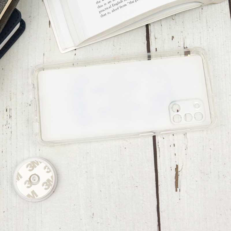 قاب محافظ لنزدار رزین طرح گاو پاپ سوکت دار Samsung A31