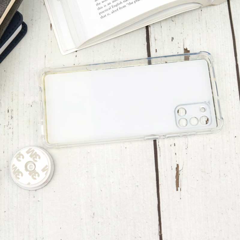 قاب محافظ لنزدار رزین طرح LV پاپ سوکت دار Samsung A31