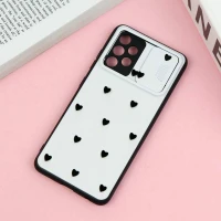 قاب طرحدار محافظ لنز دار کشویی قلبی سامسونگ A32 4G