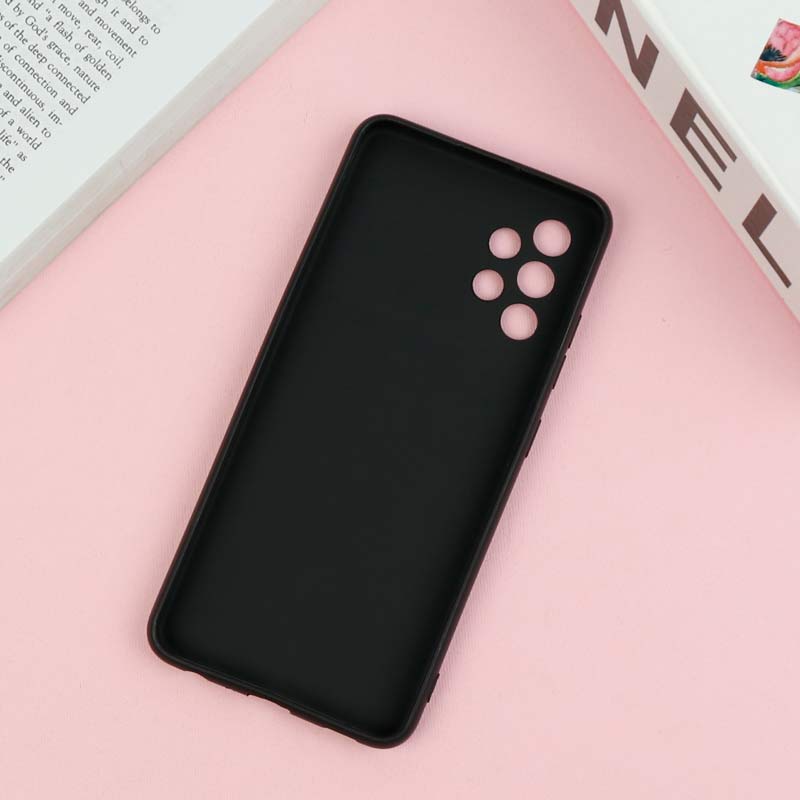 قاب طرحدار محافظ لنز دار کشویی Black سامسونگ A32 4G