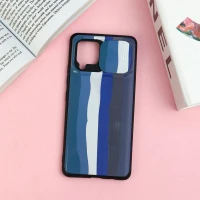قاب طرحدار محافظ لنز دار کشویی Blue سامسونگ Samsung Galaxy A42 5G