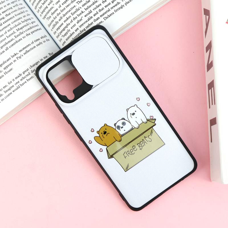 قاب طرحدار محافظ لنز دار کشویی کله فندقی سامسونگ Samsung Galaxy A42 5G