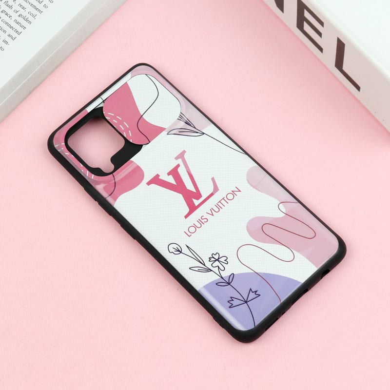 قاب طرحدار محافظ لنز دار کشویی Pink سامسونگ Samsung Galaxy A42 5G