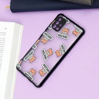 قاب PC مات محافظ لنز دار طرح خرسی سامسونگ A51