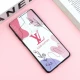 قاب طرحدار محافظ لنز دار کشویی Pink سامسونگ S20 FE