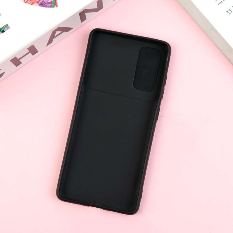 قاب طرحدار محافظ لنز دار کشویی Pink سامسونگ S20 FE