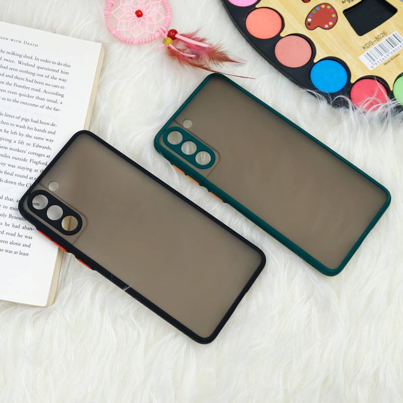 قاب PC مات محافظ لنز دار Samsung S21 Plus