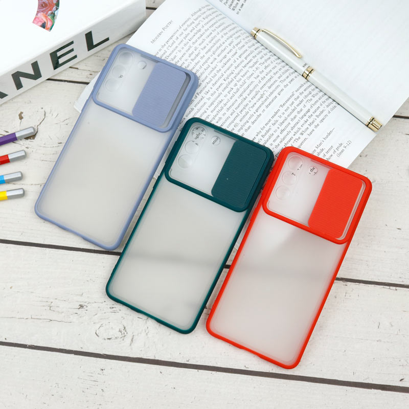 قاب PC مات محافظ لنز دار کشویی Samsung S21 Plus