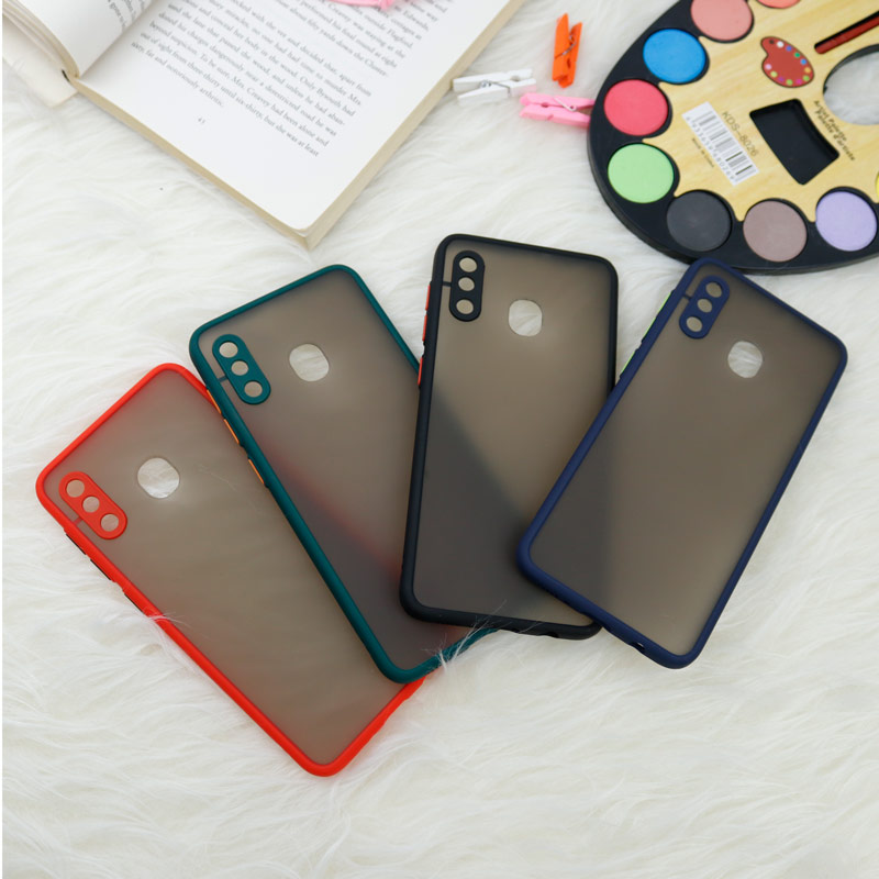 قاب PC مات محافظ لنز دار Samsung A20/A30