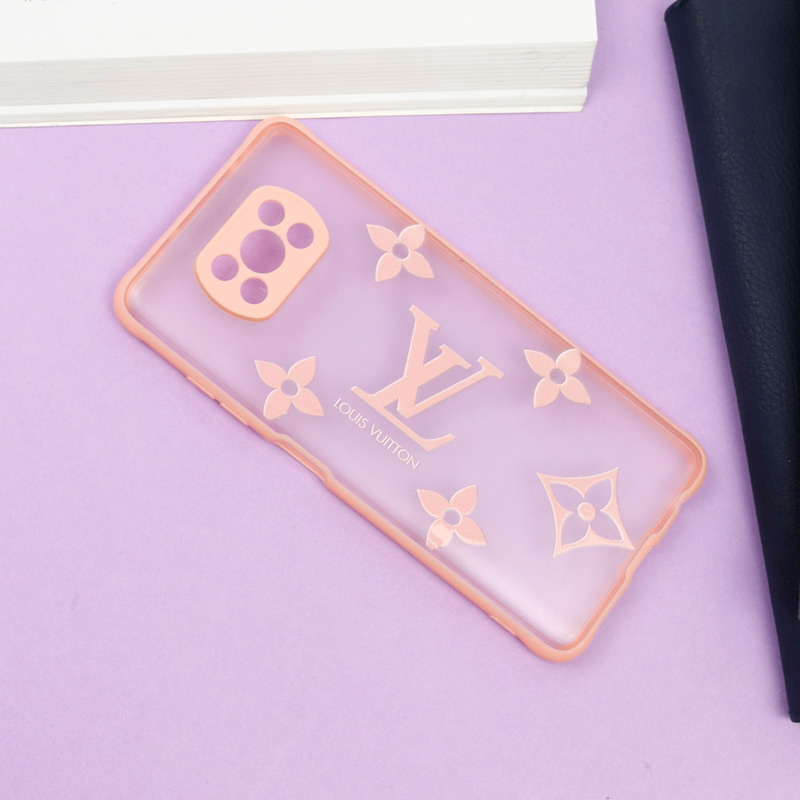 قاب PC مات محافظ لنز دار طرح LV شیائومی Poco X3
