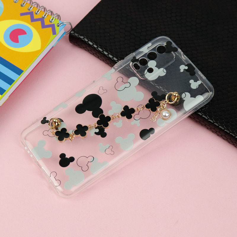 قاب شفاف آویزدار طرح برند Xiaomi Redmi 9T