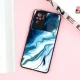 قاب طرحدار محافظ لنز دار کشویی Blue شیائومی Redmi Note 10 / Note 10s