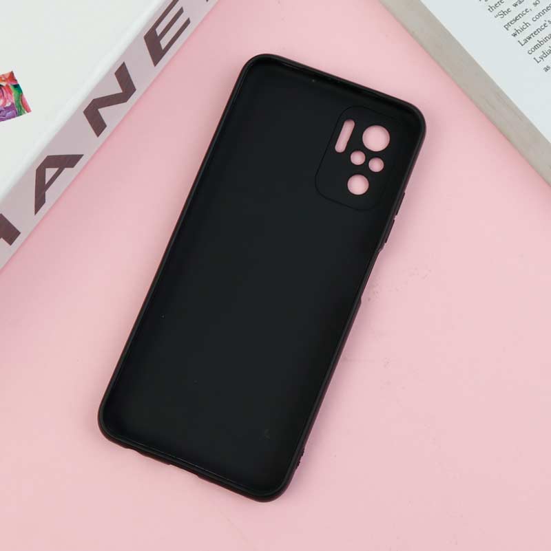 قاب طرحدار محافظ لنز دار کشویی Black شیائومی Redmi Note 10 / Note 10s