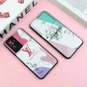 قاب طرحدار محافظ لنز دار کشویی Pink شیائومی Redmi Note 10 / Note 10s