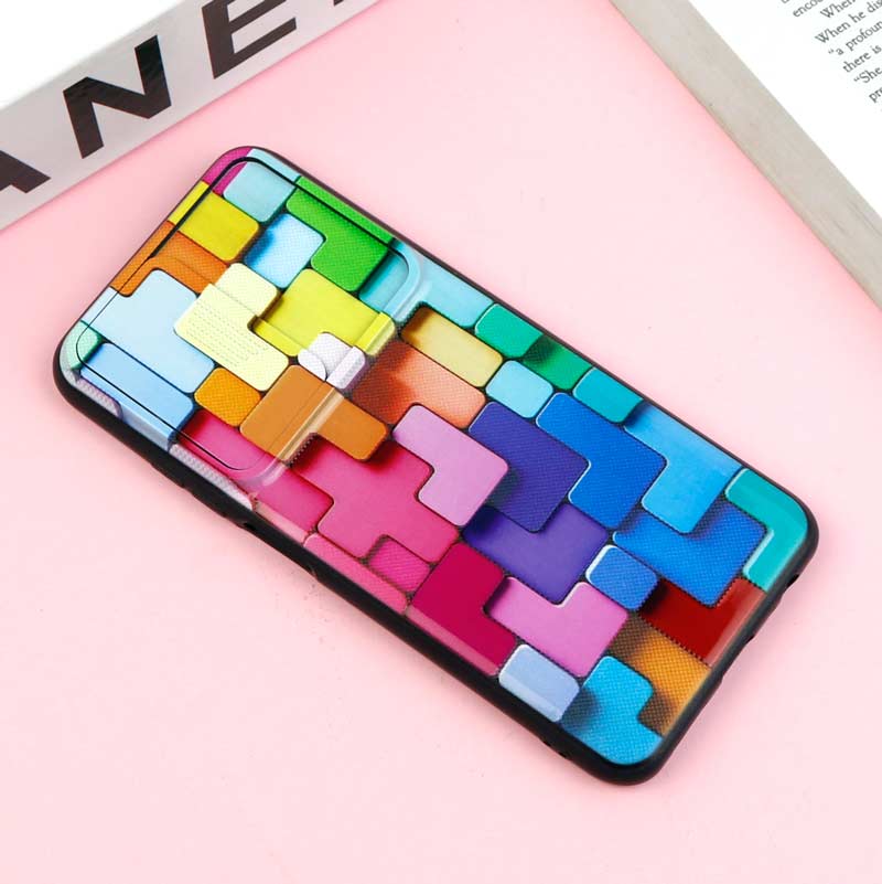 قاب طرحدار محافظ لنز دار کشویی آبرنگی شیائومی Redmi Note 10 / Note 10s