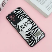 قاب طرحدار محافظ لنز دار کشویی Black شیائومی Redmi Note 10 / Note 10s