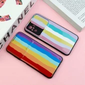 قاب طرحدار محافظ لنز دار کشویی آبرنگی شیائومی Redmi Note 10 / Note 10s