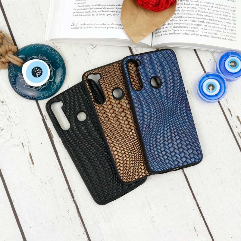 قاب چرمی حصیری 3D شیائومی Redmi Note 8