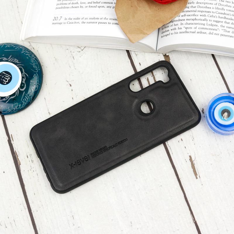 قاب چرمی XLEVEL شیائومی Redmi Note 8T مشکی