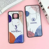 قاب طرحدار محافظ لنز دار کشویی Pink شیائومی Redmi Note 9s / Note 9 Pro