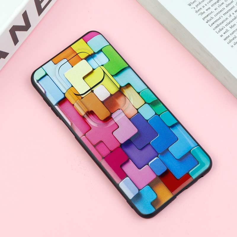 قاب طرحدار محافظ لنز دار کشویی آبرنگی شیائومی Redmi Note 9s / Note 9 Pro