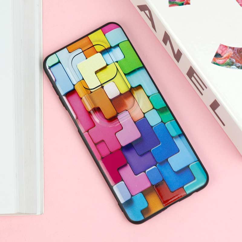 قاب طرحدار محافظ لنز دار کشویی آبرنگی شیائومی Redmi Note 9s / Note 9 Pro