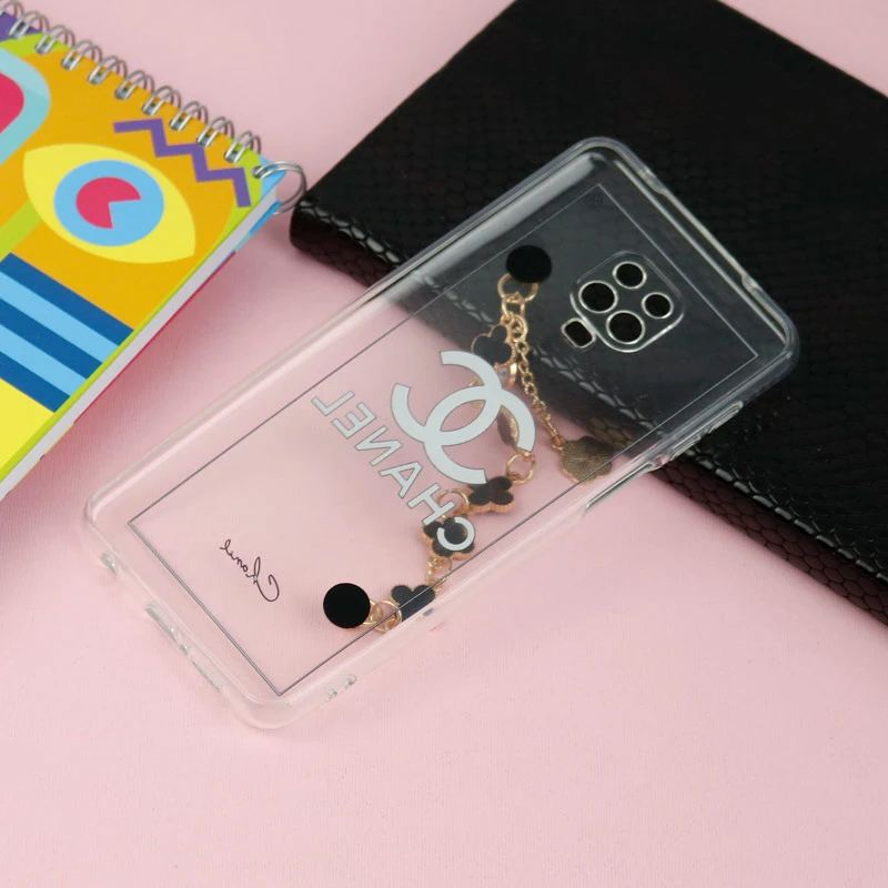 قاب شفاف آویزدار طرح برند Xiaomi Redmi Note 9s / Note 9 Pro