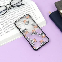 قاب PC مات محافظ لنز دار طرح خرسی آیفون iPhone 11 Pro