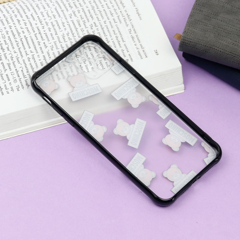 قاب PC مات محافظ لنز دار طرح خرسی آیفون iPhone 11 Pro Max