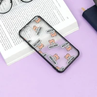 قاب PC مات محافظ لنز دار طرح خرسی آیفون iPhone 12