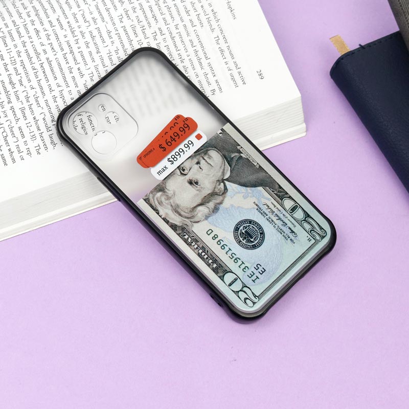 قاب PC مات محافظ لنز دار طرح دلار آیفون iPhone 12