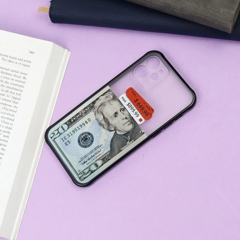 قاب PC مات محافظ لنز دار طرح دلار آیفون iPhone 12