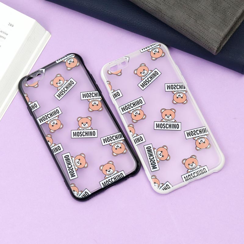 قاب PC مات محافظ لنز دار طرح خرسی آیفون iPhone 6/6s