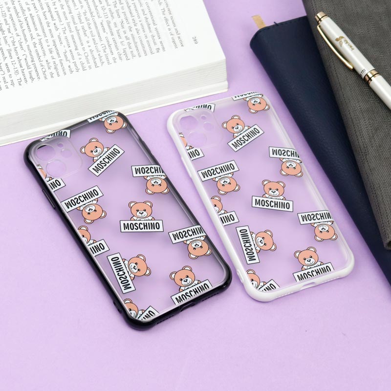 قاب PC مات محافظ لنز دار طرح خرسی آیفون iPhone 11