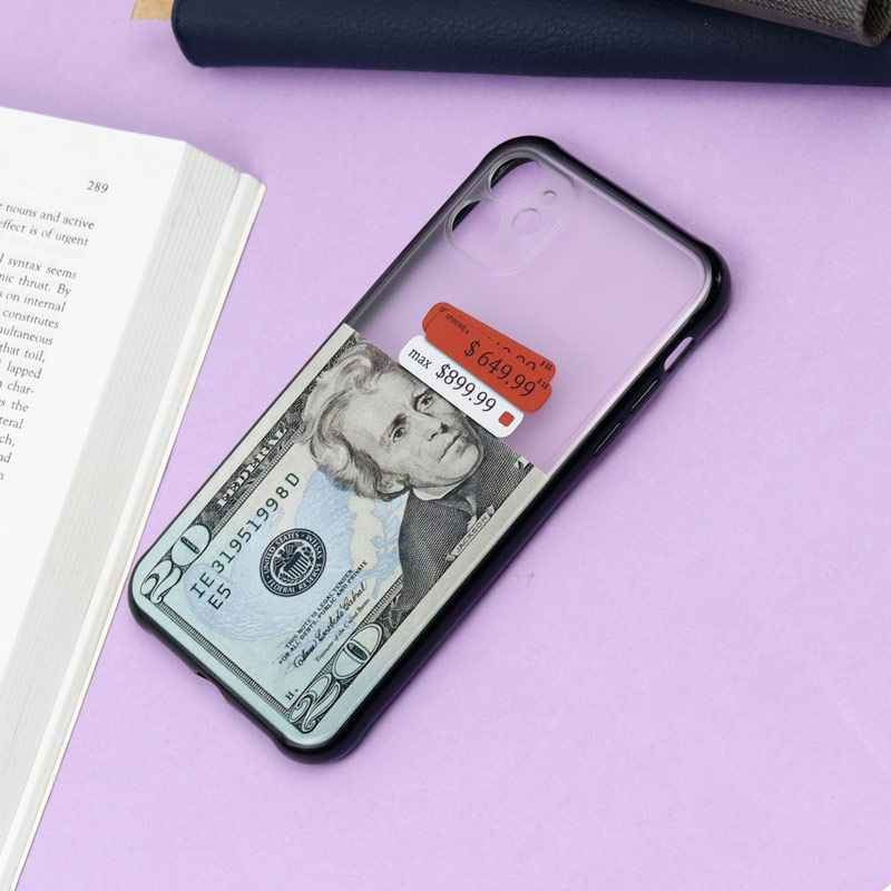 قاب PC مات محافظ لنز دار طرح دلار آیفون iPhone 11