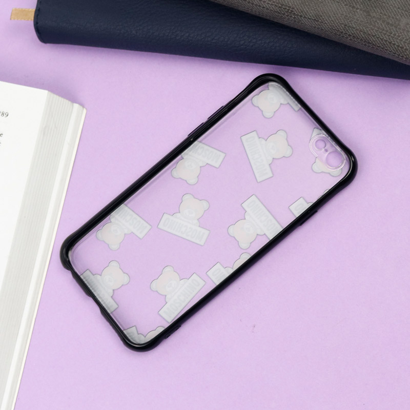 قاب PC مات محافظ لنز دار طرح خرسی آیفون iPhone 6/6s