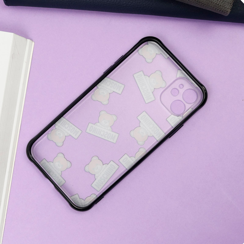 قاب PC مات محافظ لنز دار طرح خرسی آیفون iPhone 11