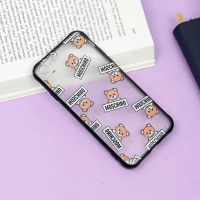 قاب PC مات محافظ لنز دار طرح خرسی آیفون iPhone 7/8