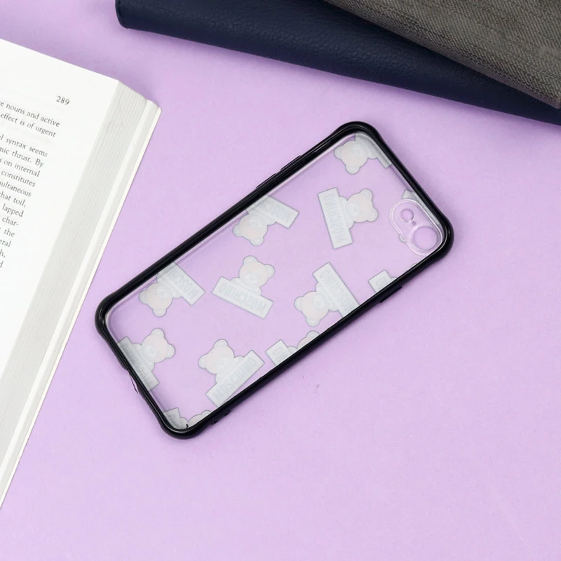 قاب PC مات محافظ لنز دار طرح خرسی آیفون iPhone 7/8