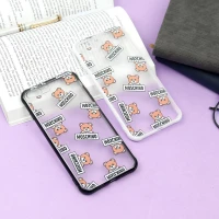 قاب PC مات محافظ لنز دار طرح خرسی iPhone 7 Plus / 8 Plus
