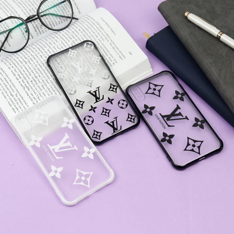 قاب PC مات محافظ لنز دار طرح LV آیفون iPhone X/XS