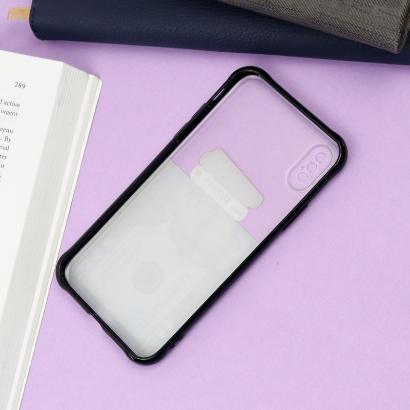 قاب PC مات محافظ لنز دار طرح دلار آیفون iPhone X/XS