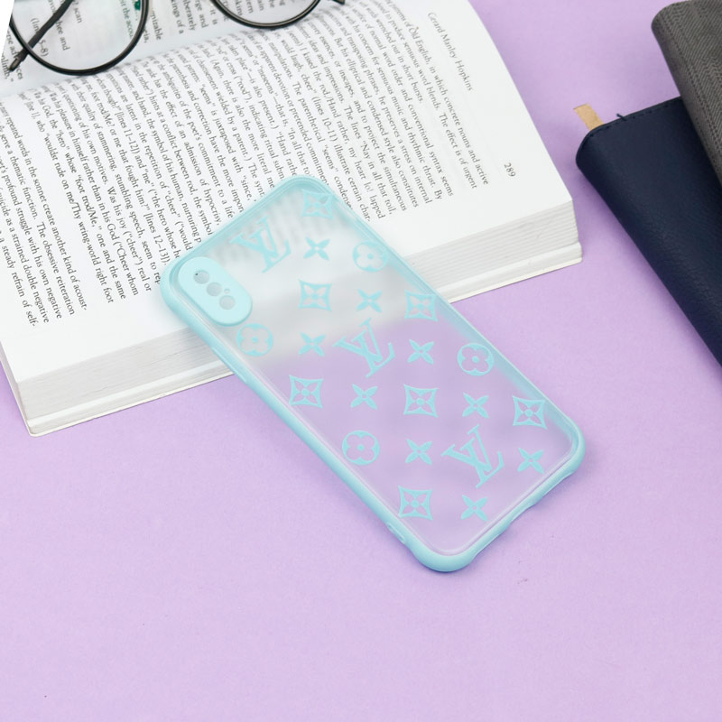 قاب PC مات محافظ لنز دار طرح LV آیفون iPhone X/XS