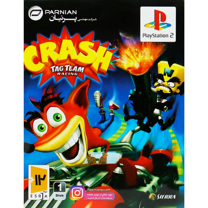 بازی Crash Tag Team Racing پرنیان مناسب برای PS2