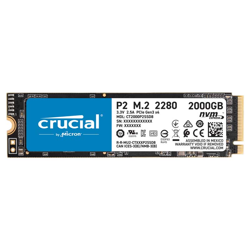 حافظه SSD کروشیال Crucial P2 2TB M.2