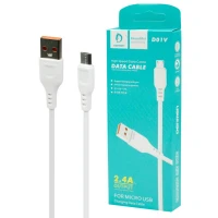 کابل میکرو یو اس بی فست شارژ Denmen D01V 2.4A 1m