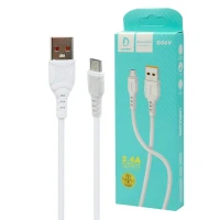 کابل میکرو یو اس بی فست شارژ Denmen D06V 2.4A 1m